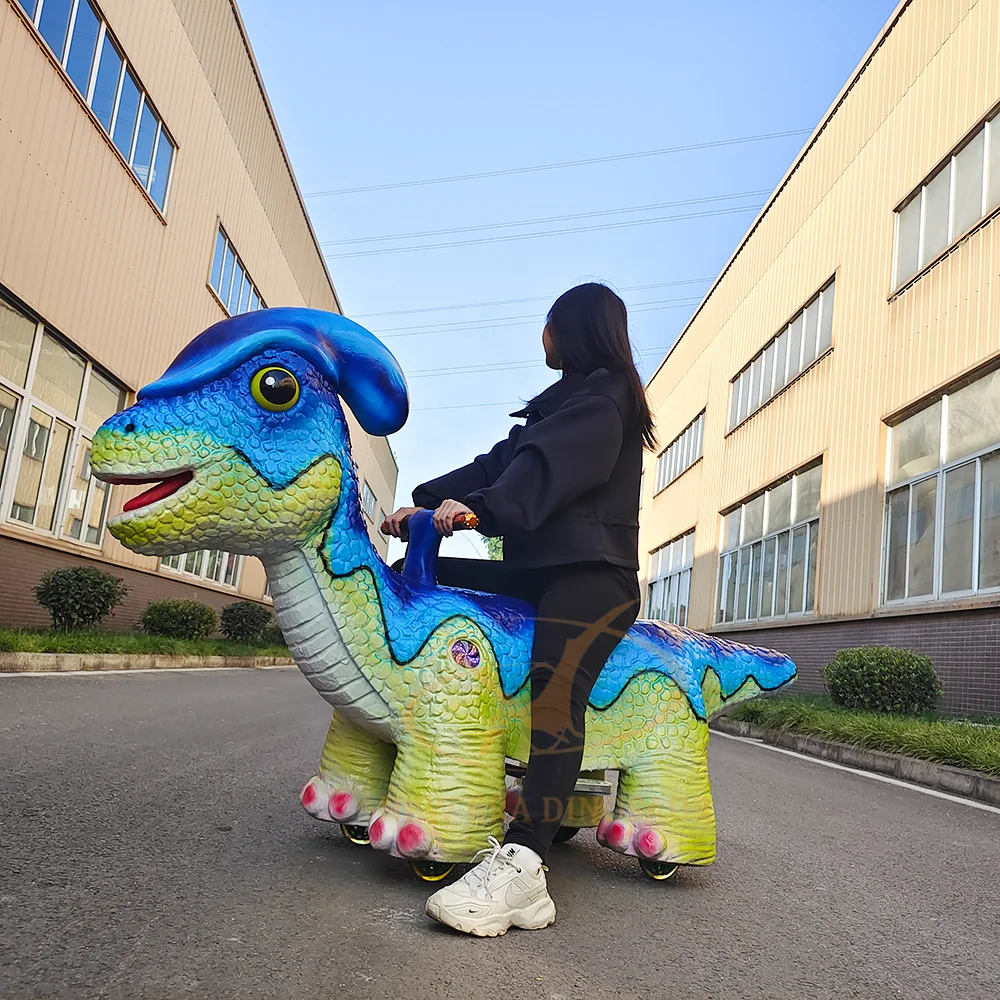 Dinosaur riding car for children's amusement park Electric riding dinosaur machine