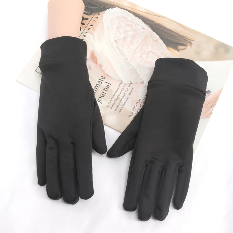 Women Men Elastic Gloves Driving Cycling Winter Outdoor Sports Gloves Usefulness Black Bike Motorcycle Soft Non-slip Work Gloves