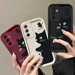 A55 Taichi Cat Sky Eye Ladder Phone Case For Samsung Galaxy A25 A24 A23 A22 A20 A15 A14 A13 A12 A10 A05 A04 A03 A02 Cover