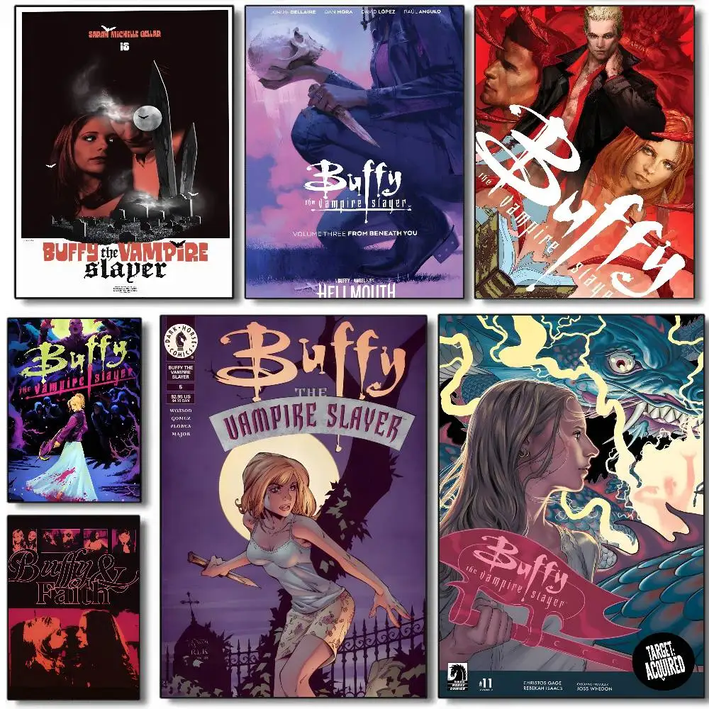 Movie Buffy The Vampire Slayer Poster Art HD Canvas Advanced Aesthetic Printing Paper Wall Art for Living Room Home Decor