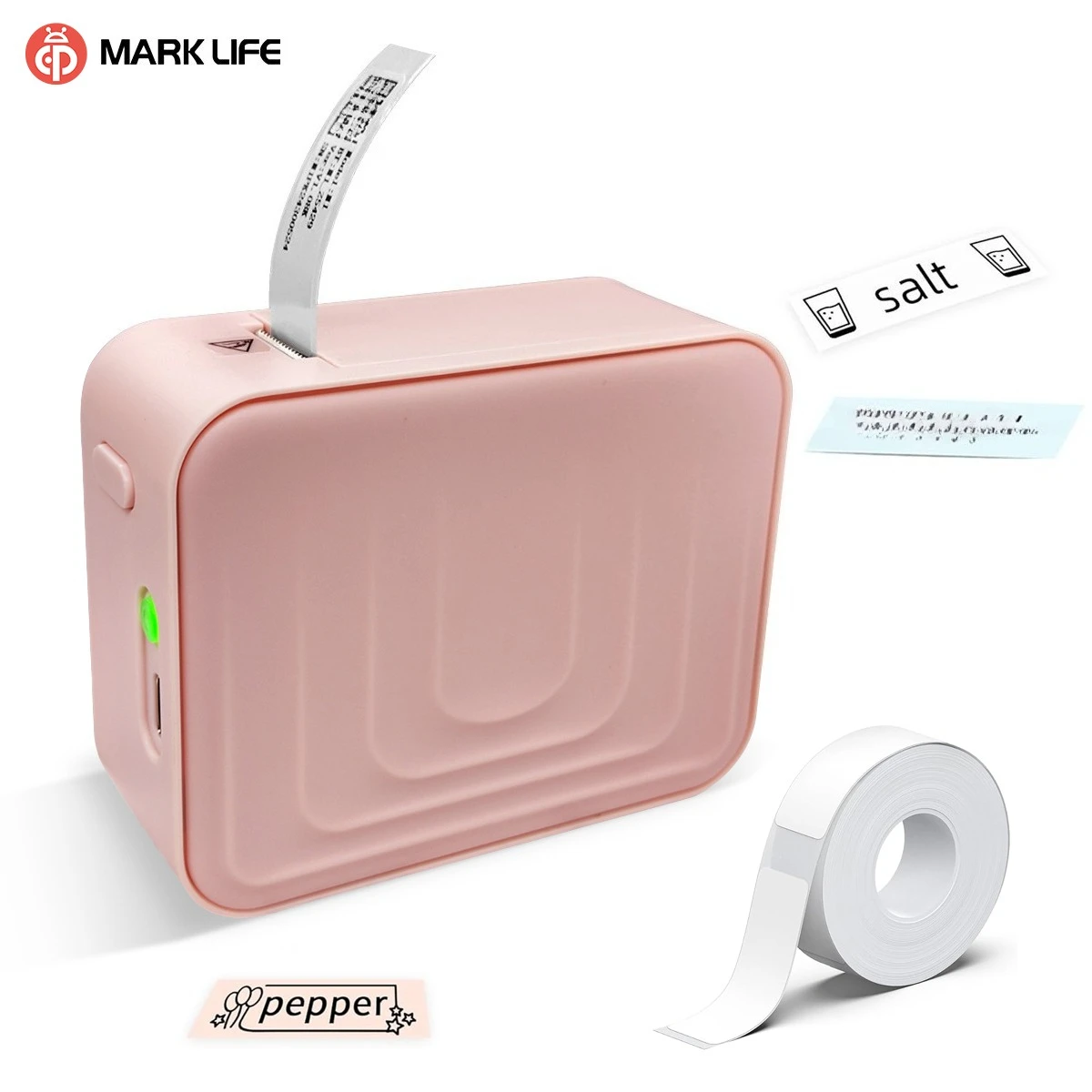 MarkLife M1 Мини Портативный Термопринтер Беспроводная Bluetooth-совместимая этикетка-бирка для домашнего офиса Этикетировочная машина