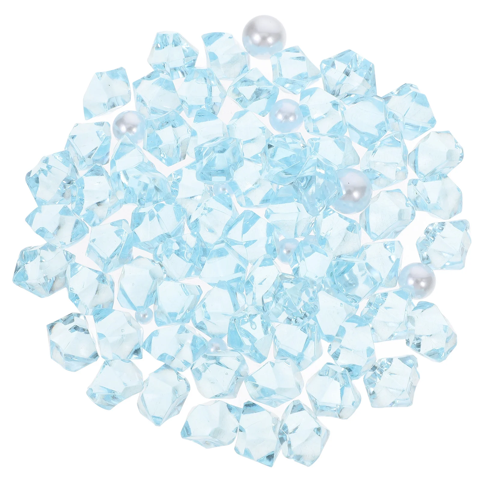 لؤلؤة كريستال أحجار الزخرفية متعدد الألوان راتنج الفلوريت شفافة حوض السمك الحصى لخزان الأسماك بونساي زهرية حشو