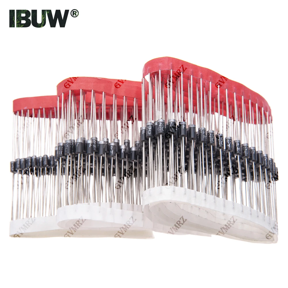 100PCS/20PCS FR Series Fast Recovery Diode Kit FR102 to FR607 for Power Conversion, Industrial Circuits & DIY Applications