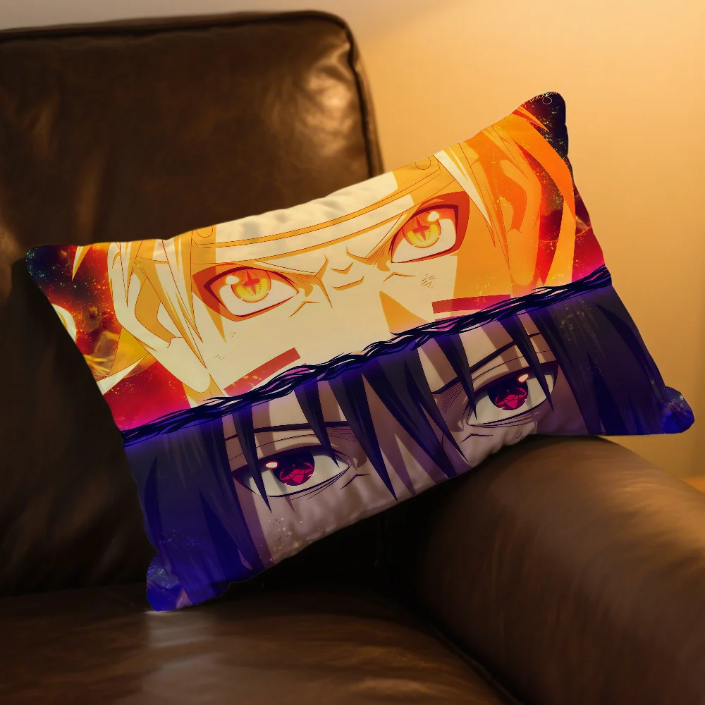 Immagine 7: Fodera per cuscino Anime N-Naruto, federa rettangolare stampata per comodino, divano, decorazione per la casa