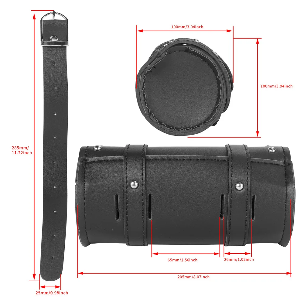 حقيبة سفر دراجة نارية بجولة الإنزلاق حقيبة سفر السرج حقيبة بولي Side الجانب كروزر أداة الذيل شوكة حقيبة أداة حقيبة بولي Motorcycle قطع غيار الدراجات النارية #6