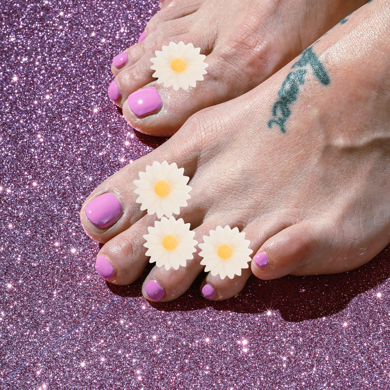 

16 шт. сепараторы из силикагеля с цветочным дизайном, белые мягкие многоразовые разделители для дизайна ногтей, педикюра, маникюра, инструменты