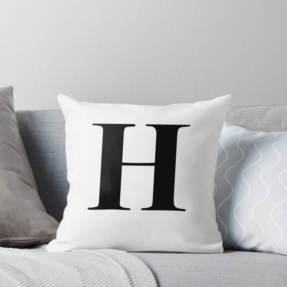

Letter H: monogram initial Throw Pillow Christmas s Covers Elastic Cover For Sofa Pillowcase Cushion Cushions For Sofa pillow