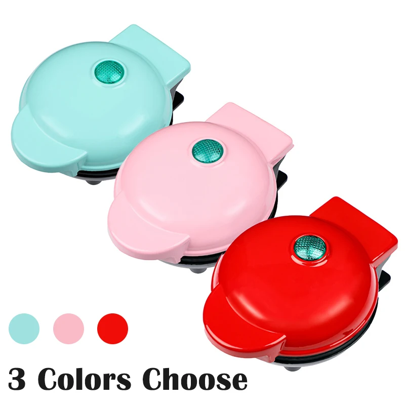 Electric Mini Color Waffles Maker Machine Kitchen Cooking Appliance for Kids Breakfast Dessert Pot Utensil Fried Eggs US EU PLUG