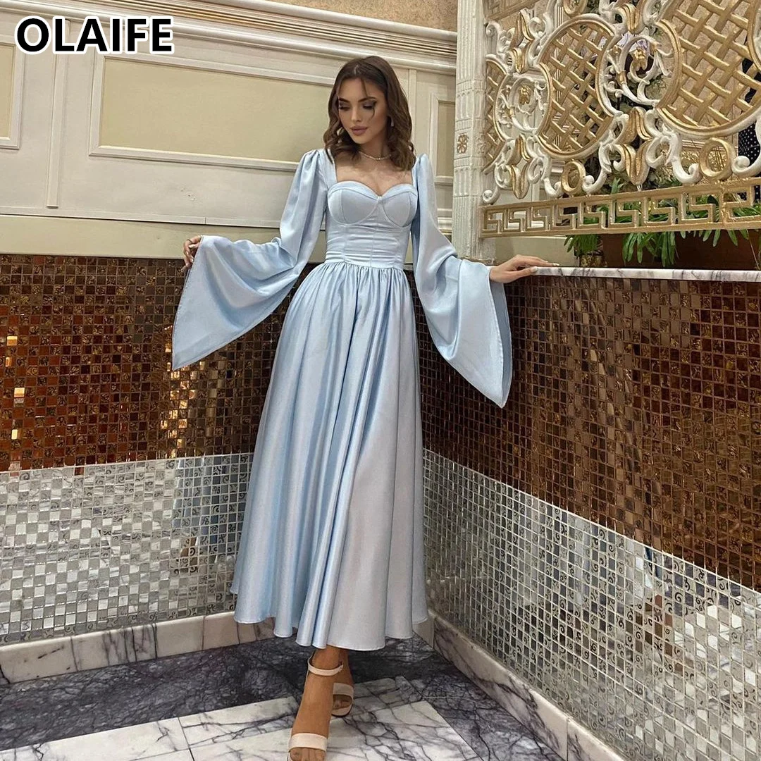 

Long Sleeve Evening Dresses Sweetheart Prom Party Gowns فساتين للمناسبات الرسمية vestido de noche elegante mujer 2024 Robe