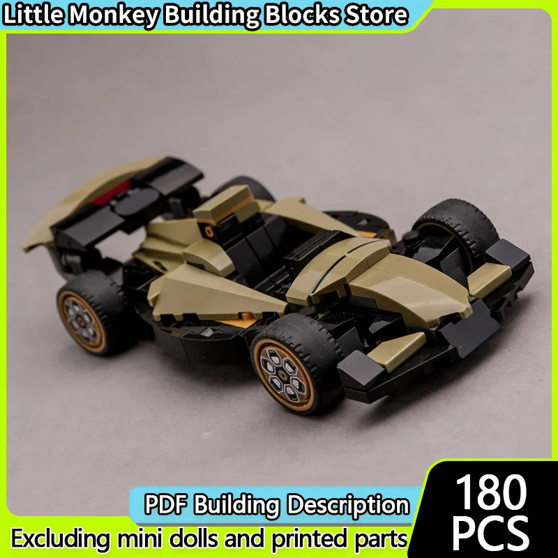 

Speed Racing Car Model MOC Building Bricks Formula Racing Modular Technology Children Holiday Gifts Assemble Toys Suit