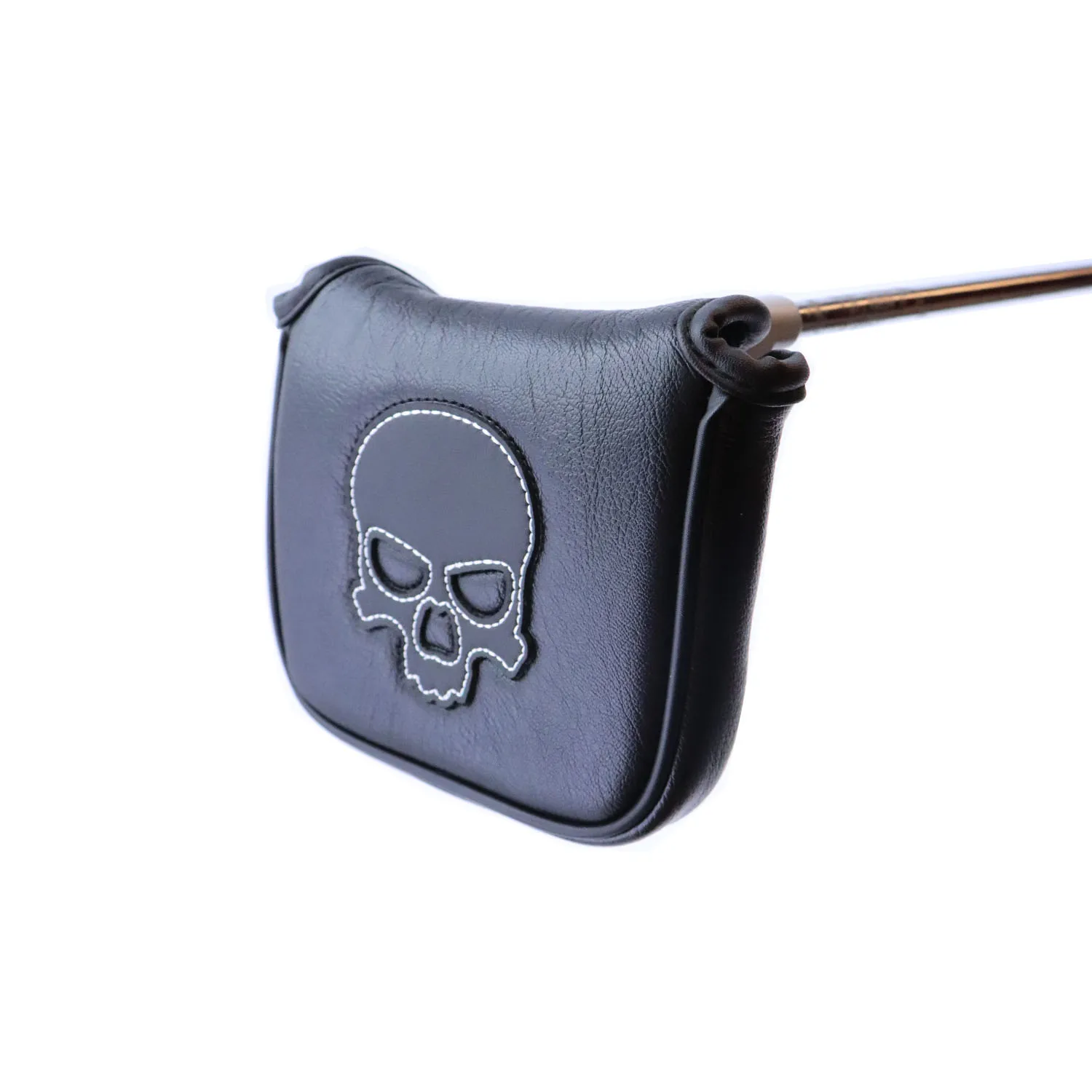 Funda magnética para Putter de Golf, mazo grande de cuero Pu, patrón de calavera y Estrella, protector Universal para palos de Golf, accesorios