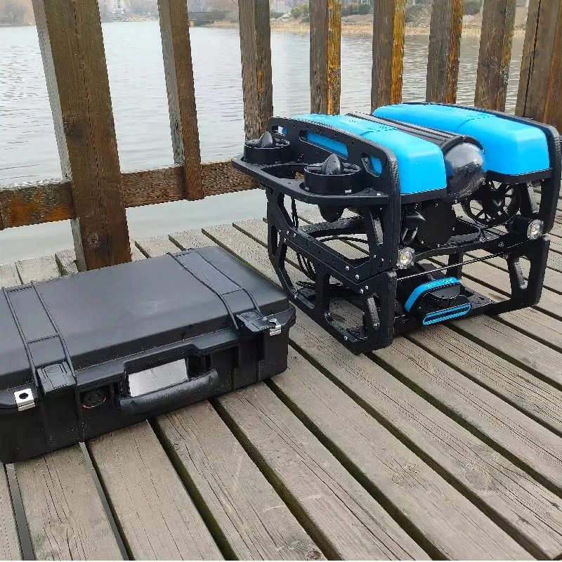 روبوت قوي تحت الماء مع جهاز تحكم عن بعد بعمق 100 متر للبحث والإنقاذ تحت الماء