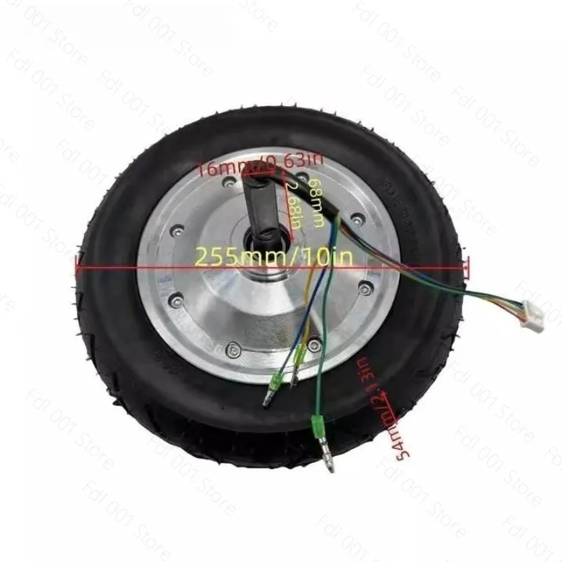 10 Inch All‑Aluminum Brushless Hub Motor 36V 250W for Hoverboard Twist Car Hand Cart Food Cart