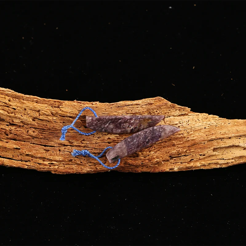 B&F Charoite Earring Beads for Jewelry Making, Handmade Natural stones beads, Stones for jewelry Making Supplies