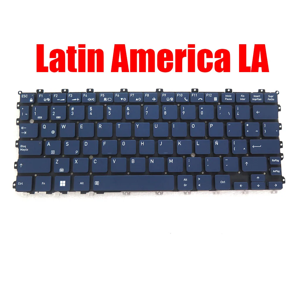 لوحة مفاتيح الكمبيوتر المحمول LA PO TR AR HB G83C000MP5 G83C000MP5ZK KT0121F5BK2800A00 21F5B 21F5B-UK العربية العبرية اللاتينية التركية الأزرق الخلفية #6