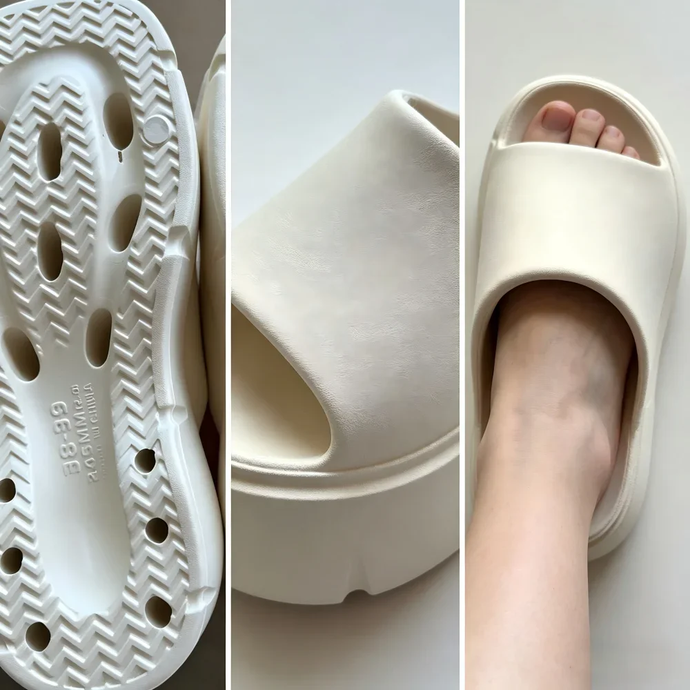 ZUOFU Sandalen mit dicker Sohle für Damen, EVA-Plateau-Slipper, rutschfeste Strandsandalen, Sommer-Damen-Slides, weiche Keilabsatz-Hausschuhe – Detail 3