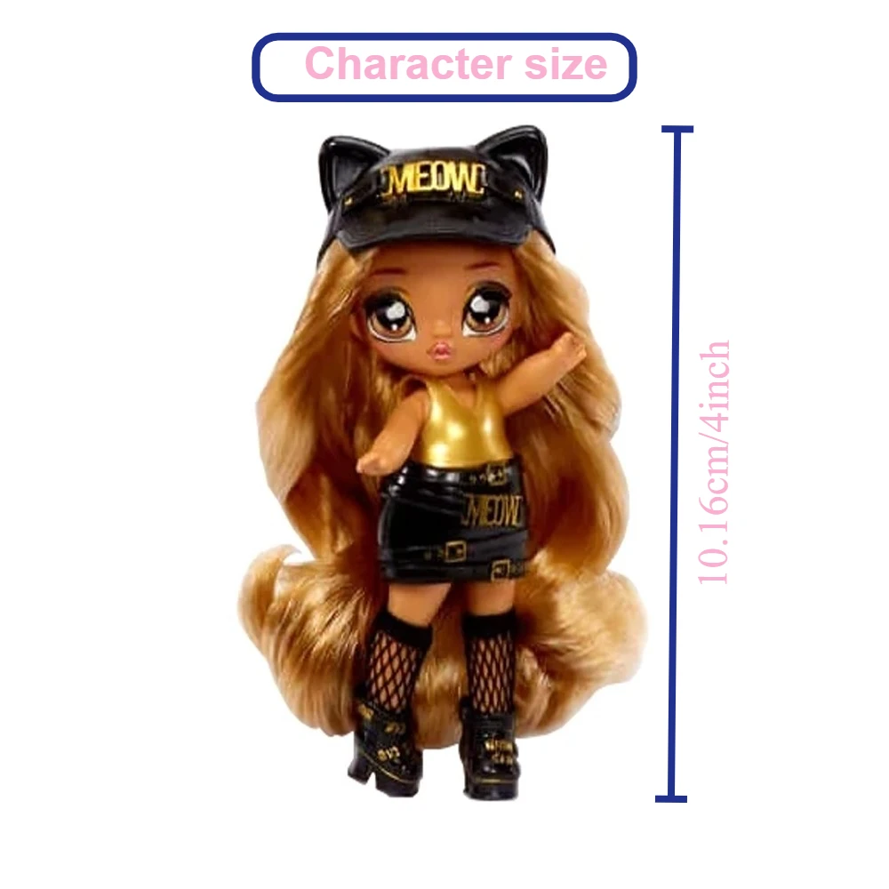 دمية عصرية من سلسلة Na Na Na Surprise Minis - تغليف غامض مع قصاصات ألعاب أطفال ملابس دمى صندوق أعمى مفاجئ