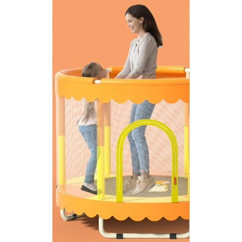 Indoor Small Mesh Trampoline Bounce Bed for Household Use, Portable Fitness Gear for Body Building Training，Trampolines