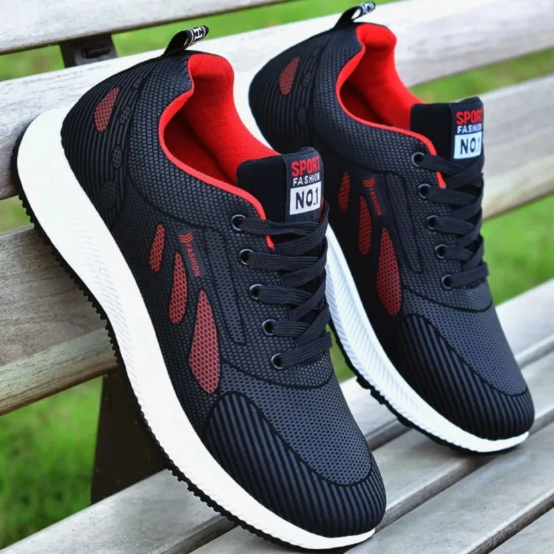 

2025 New Men's Sneakers Spring Trend Designer Sports Shoes Fashion Lace-up Thick Sole Casual Shoes for Men Large Size Footwear