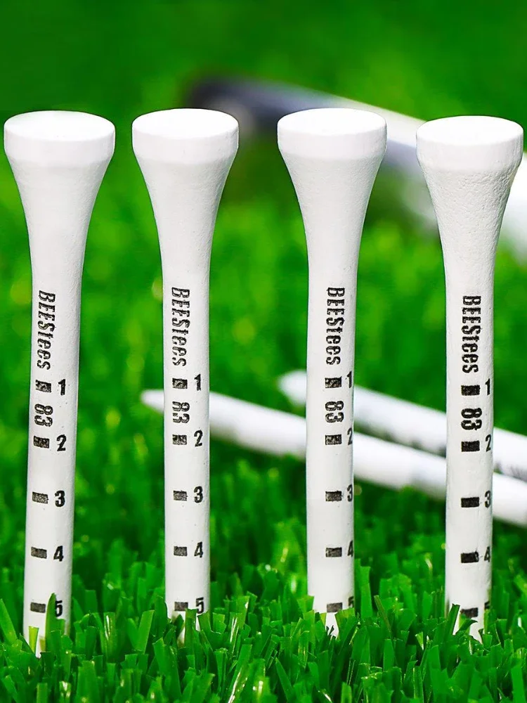 50 sztuk trwałych drewnianych siedzeń golfowych stabilizujących piłkę na polu, aby utrzymać idealny poziom tee i poprawić dokładność golfa TE012 — zdjęcie 2
