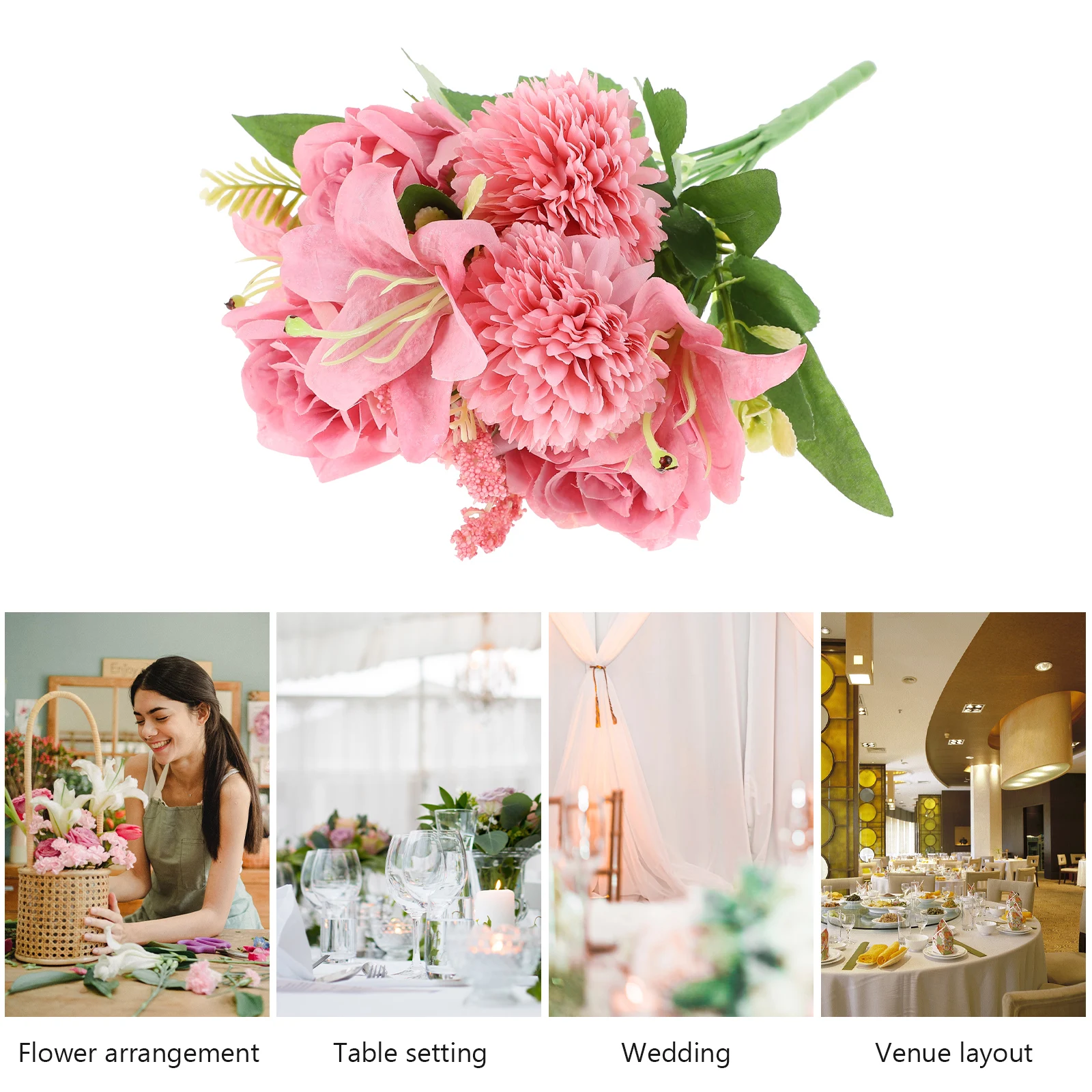 

Hydrangea Artificial Flower Ornament Office Flowers Welcome Silk Bouquet Home Decor