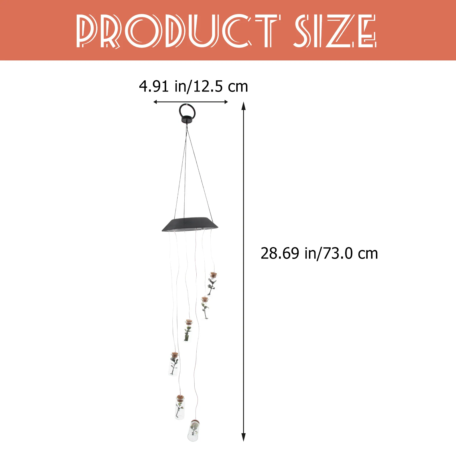 

Bottle Solar Wind Chime Waterproof Led Windbell For Outdoor Indoor Garden Patio Decoration Night Lighting