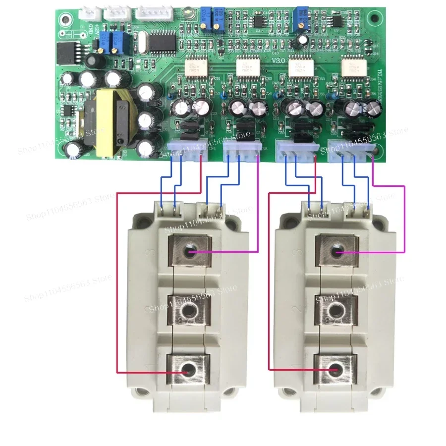 Pure Sine Wave IGBT Driver Board, High Power 2000A Control Module