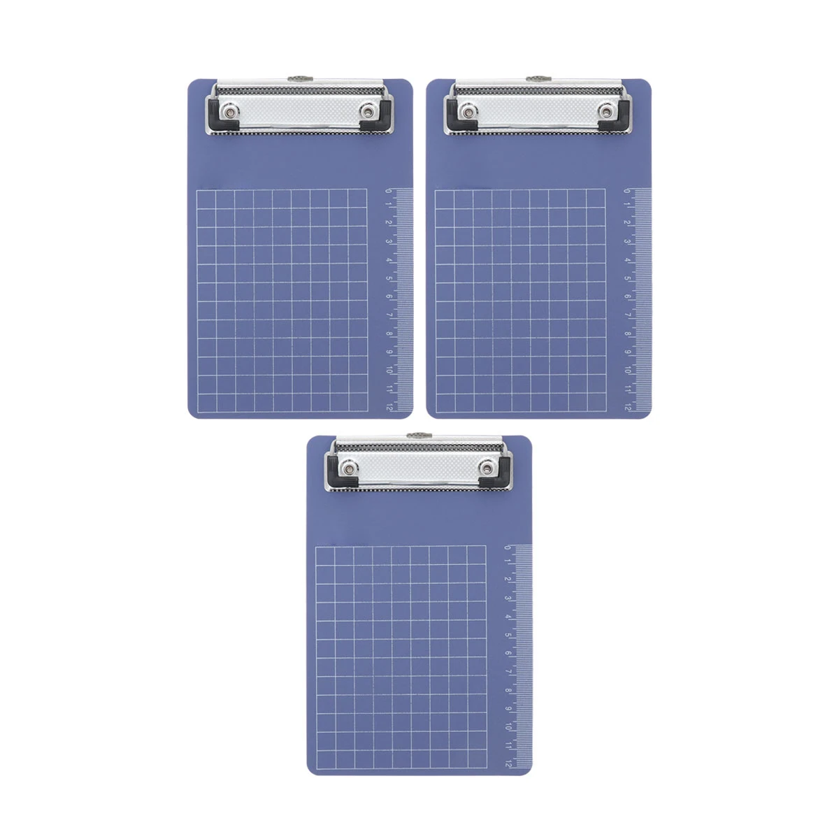 

3 Pcs Storage Clipboard Writing Pad Holder Profile Hanging Blue Boards with Paper