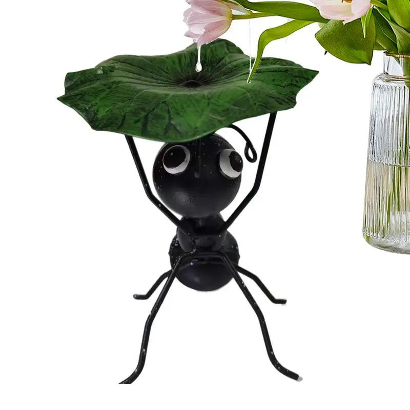 Formigas de Metal para decoración de jardín, figuras de animales de hojas de elevación, escultura de Metal, arte de patio, decoración al aire libre, decoraciones para el hogar para la vida