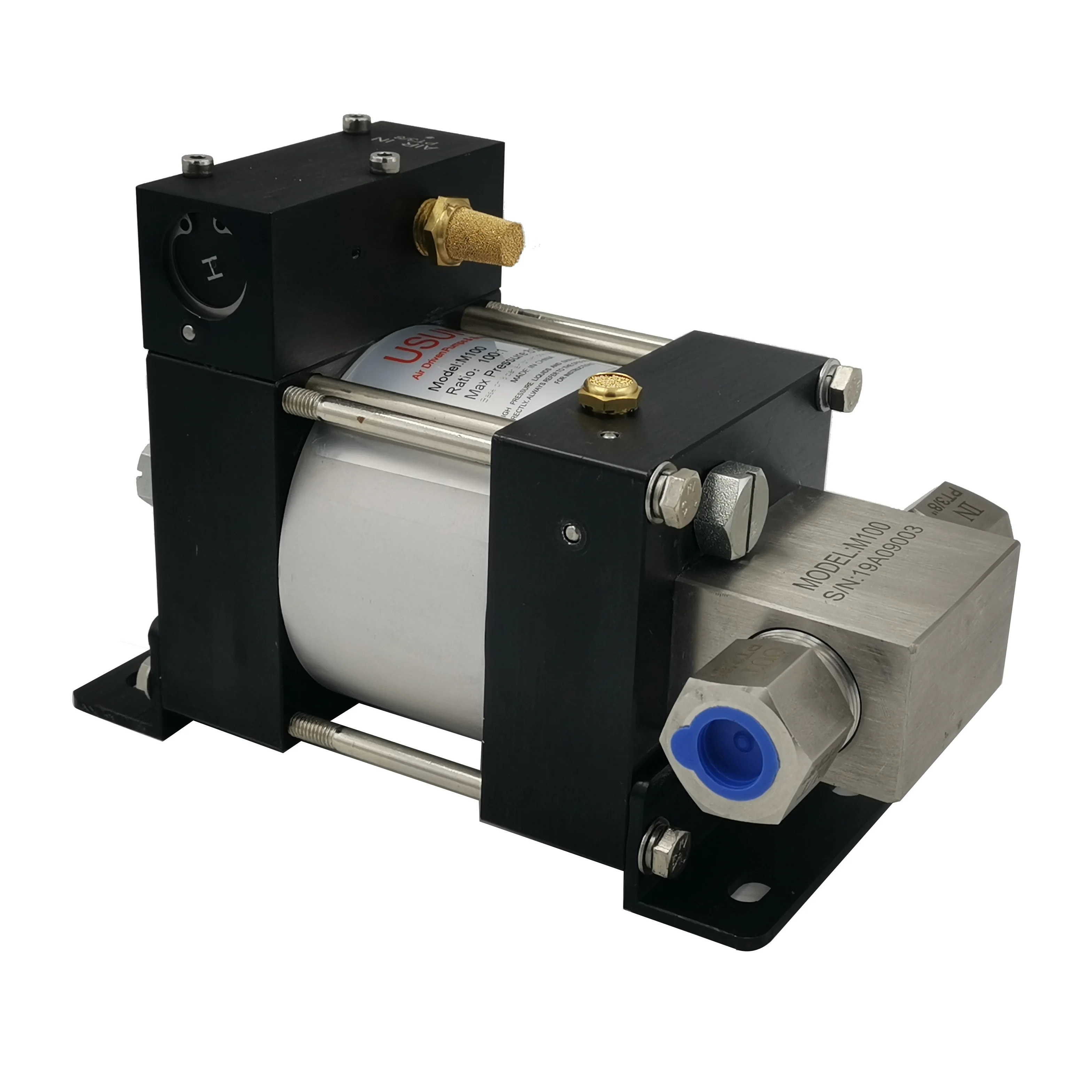 

USUN Model:M130 600-1000 Bar high pressure mini air hydraulic test pump for hydrostatic testing