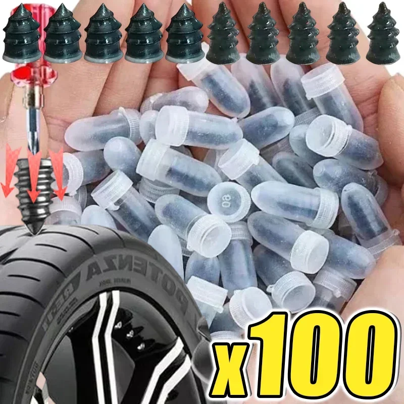 

10-100Pcs Car Motorcycle Vacuum Tyre Repair Nails Truck Scooter Bike Tire Puncture Repair Tubeless Tools Car Tire Accessories
