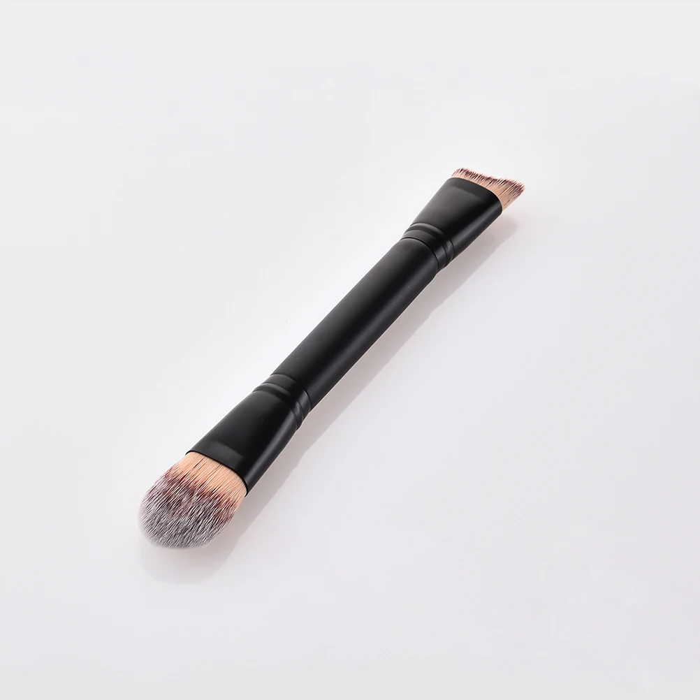 

Wooden Handle DualEnded Makeup Brushes UltraSoft Synthetic Hair Professional Personal Use Cosmetics Poweder Blush Brush Set