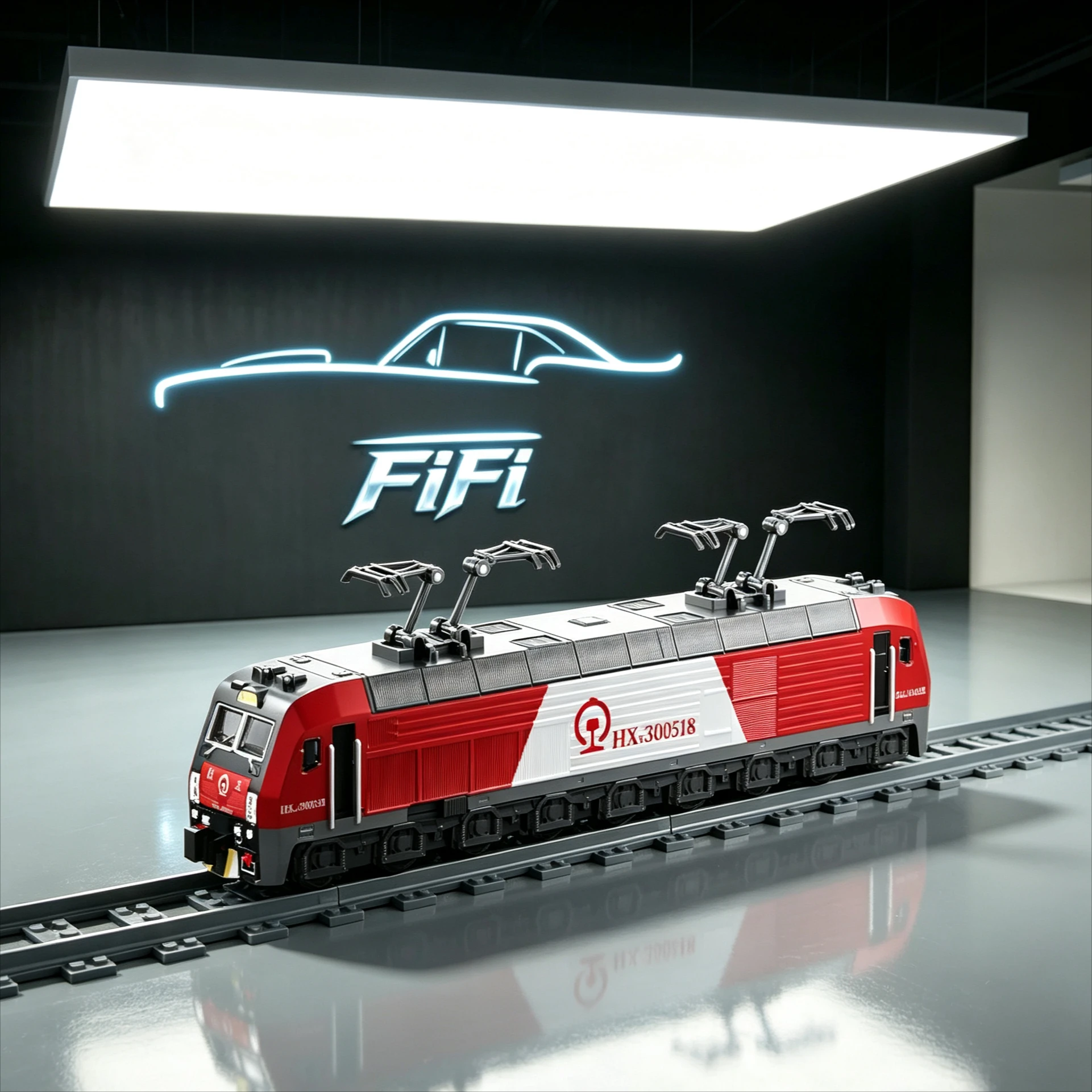Simulation Train Toy with Light & Sound, Connectable Carriages Railway Train Model