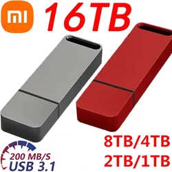 Xiaomi USB 16 TB 8 TB OTG Metall 3.1 Pen Drive Schlüssel 4 TB 2 TB Typ C Hochgeschwindigkeits-tragbarer Pendrive-Flash-Laufwerk Memory Stick Wasserdicht