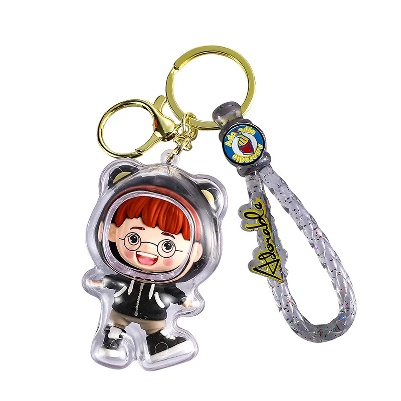 Брелки для пар кукол Miniso, машины с когтями уличного киоска, изысканные подвески для автомобильных сумок