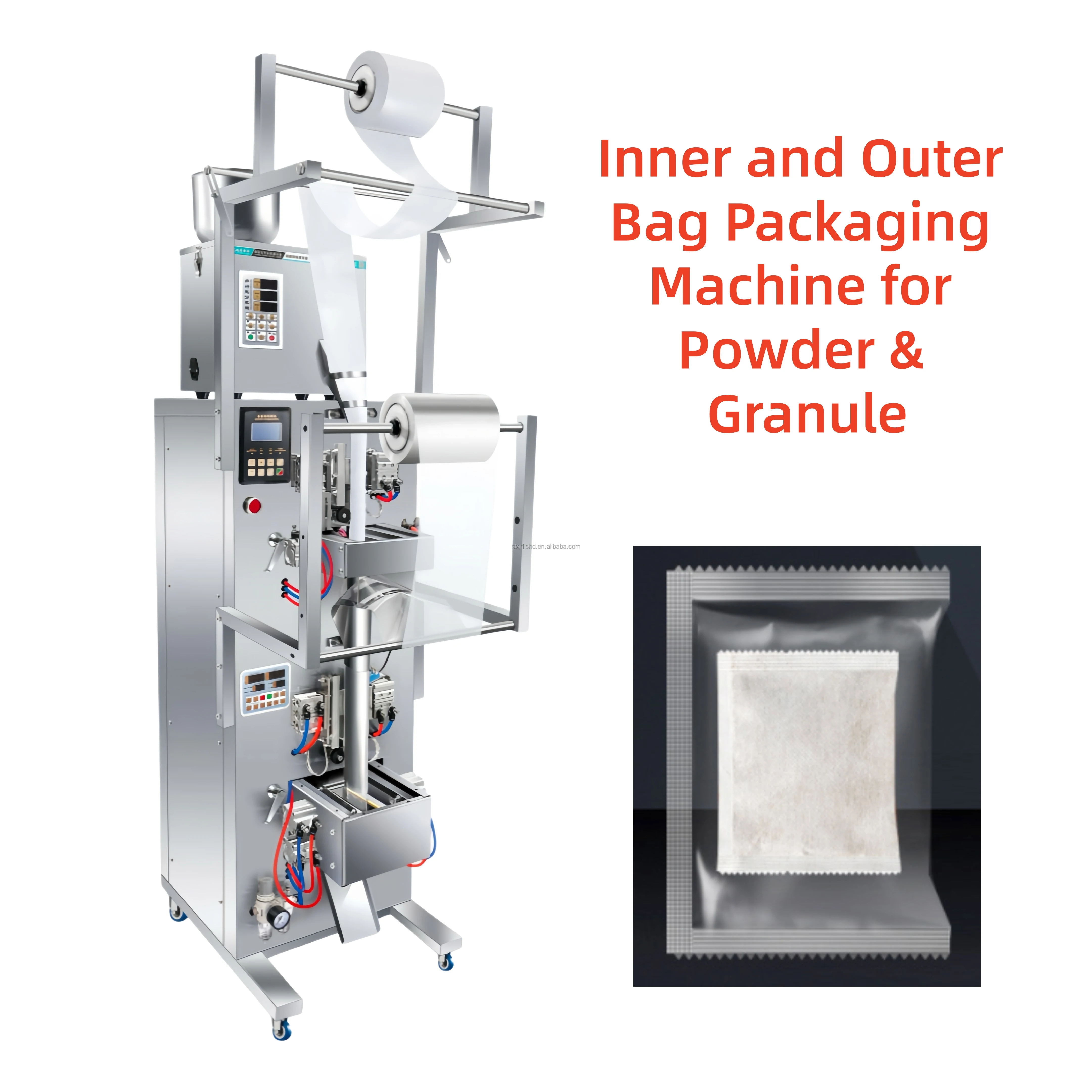 Automatic Inner Outer Bag Packing Machine for Tea, Flower Tea and Cereals