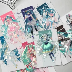 Hatsune Miku Stickers Hatsune Miku Project Diva Anime Peripheral Cartoon Autohesion Metope Desktop Mobile Phone Shell Stickers