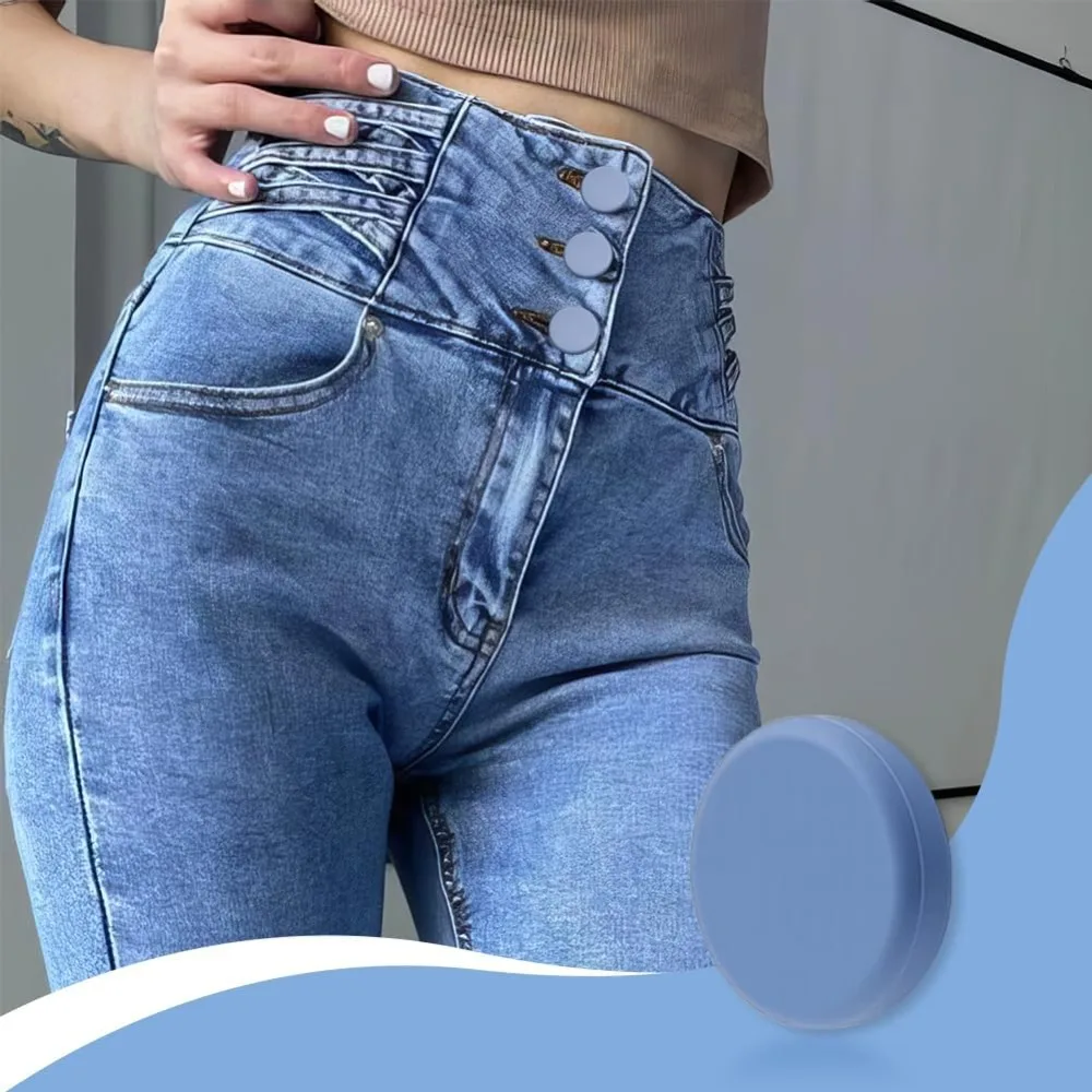 10 Uds. Fundas de botones grises para pantalones vaqueros, adecuadas para botones de 15mm, cubierta de TPU, cubierta de botones de camisa, agujeros de camisa de aviod para botones vaqueros