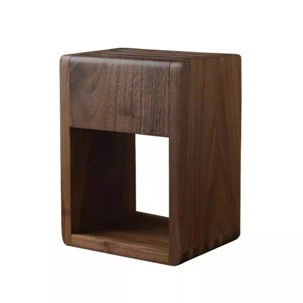 Black Walnut Knife Block – Solid Wood Multi-Slot Countertop Knife Holder for Household Kitchen Storage