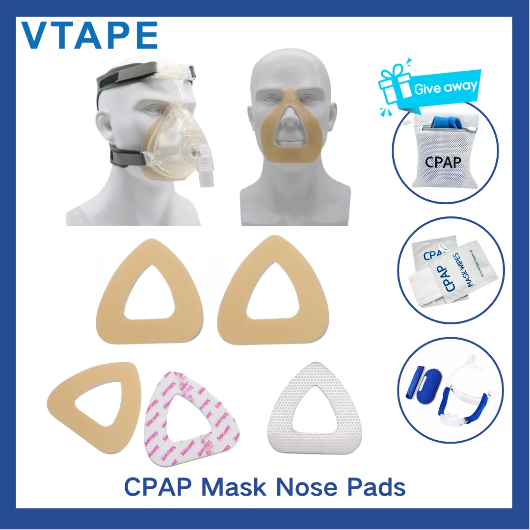 4 Pack Nasal Pads for CPAP Mask - CPAP Nose Pads - CPAP Supplies for CPAP Machine - Sleep Apnea Mask Comfort Pad - CPAP Cushions