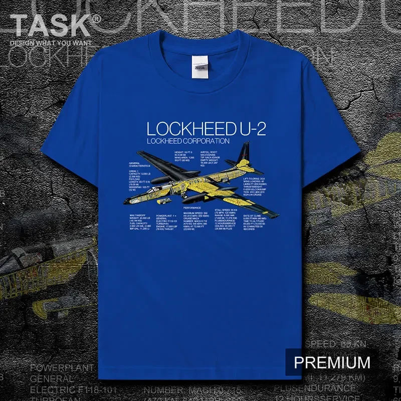 US Air Force U2 High Altitude Strategic Reconnaissance Aircraft T-Shirt Summer Cotton Short Sleeve O-Neck Men's T Shirt New