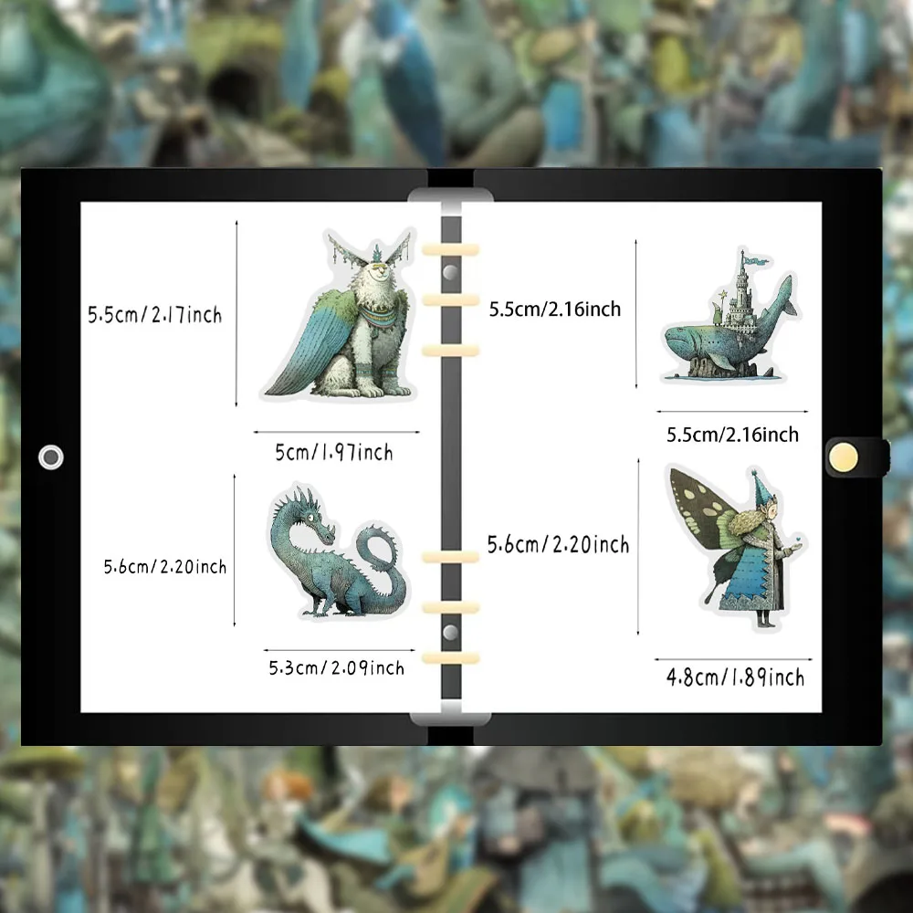 50 قطعة من ملصقات العالم السحري الإبداعي، أدوات مكتبية، ثلاجة الكمبيوتر، جراب هاتف، ملصقات شخصية جمالية #3
