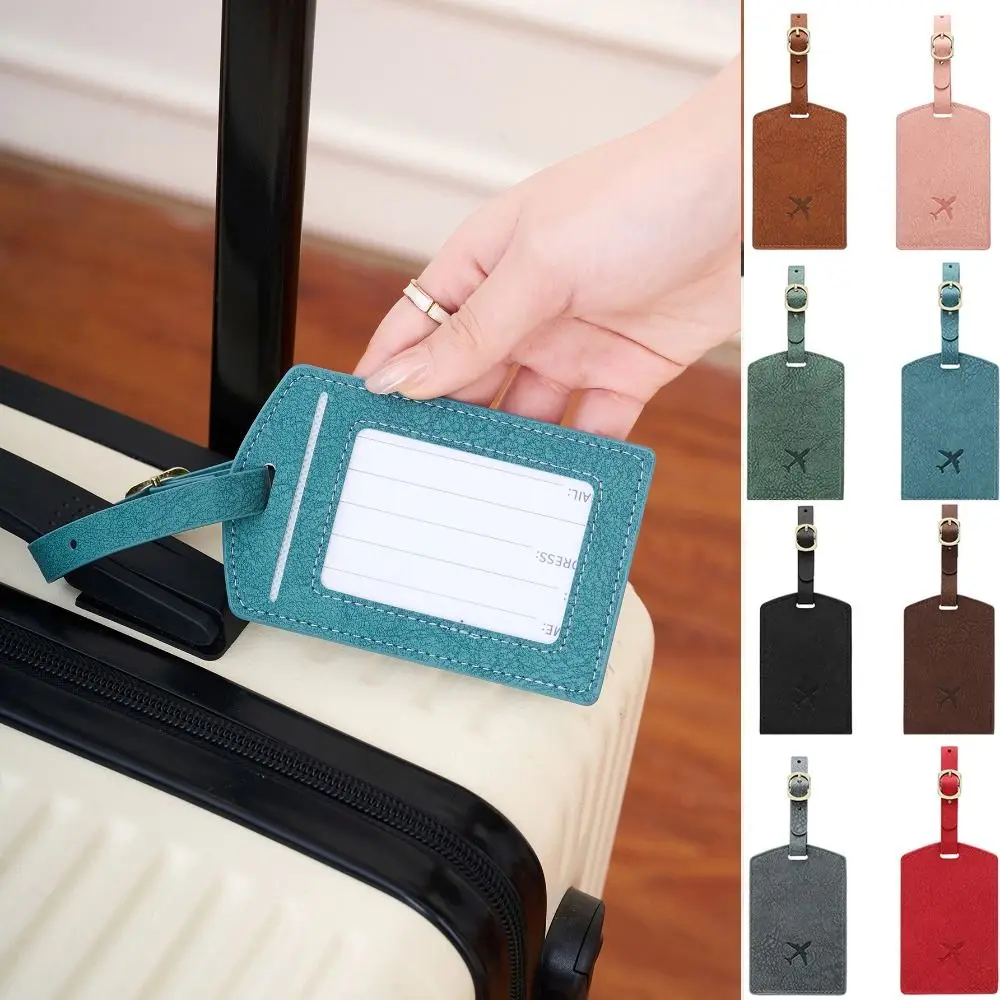 

Name Luggage Tags Pu Luggage Tag Address Label Baggage Name Tags Airplane Suitcase Tag Aircraft Luggage Boarding Tag
