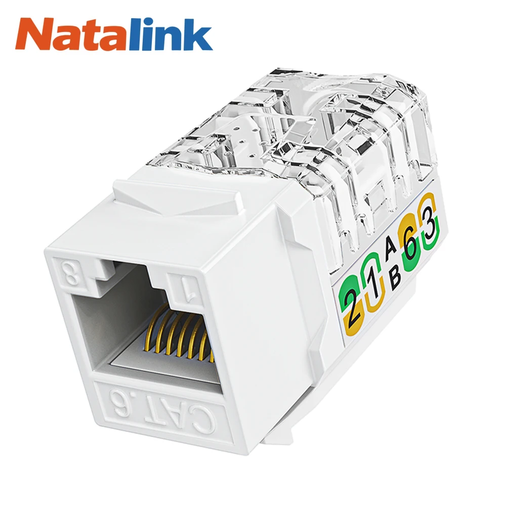 Разъемы Keystone Natalink RJ45 Cat6, тонкий профиль, упаковка 1/10/30 шт., адаптер для разъема Keystone Jack Ethernet на 90 градусов