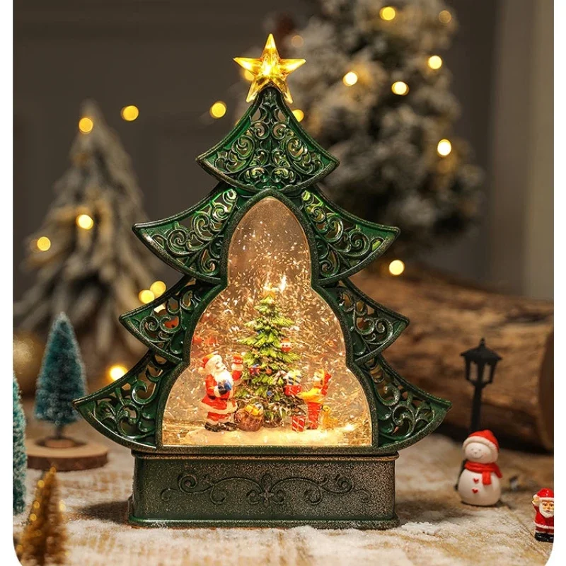 

Christmas Snow Crystal Ball Music Box Birthday Gift for Children Girls Decoration Tree