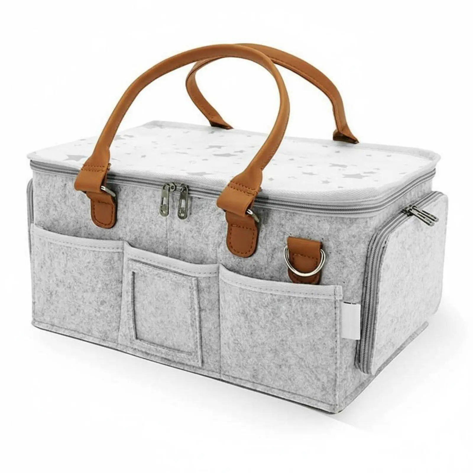 Textile Diaper Organizer Foldable Infant Diaper Organizer Lightweight Parent Bag Organizer for New Parents, Expectant Parents,