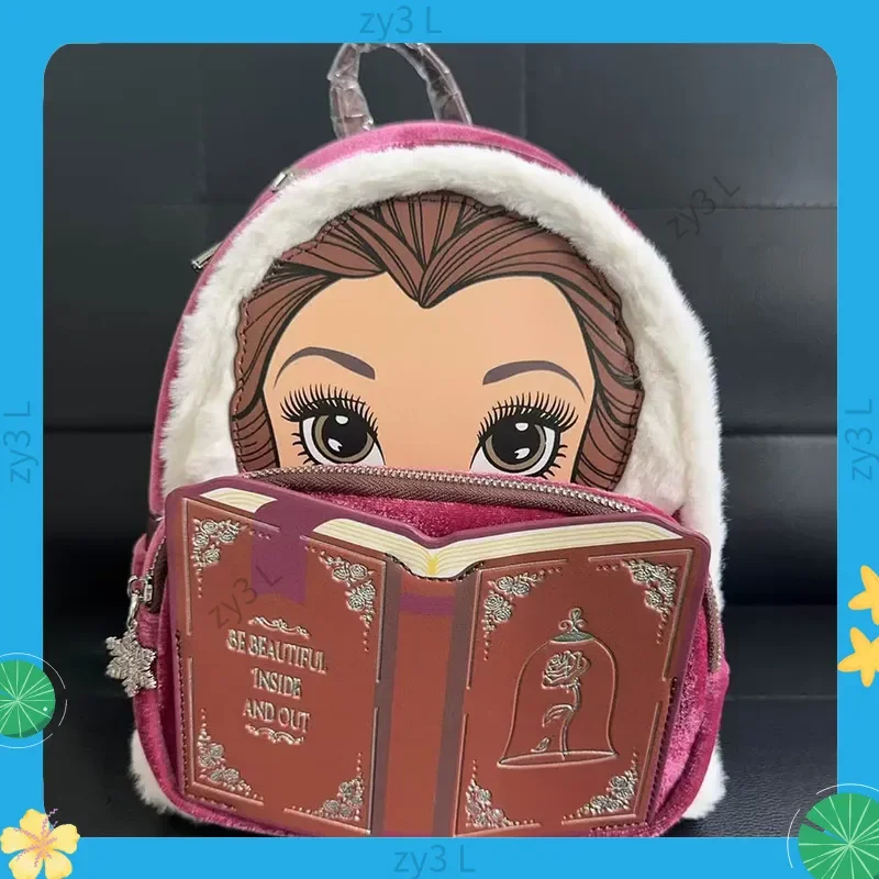 

202, плюшевый рюкзак принцессы Loungefly Beauty And The Beast, студенческий рюкзак, милый рюкзак с героями мультфильмов, сумка для девочек, рождественский подарок
