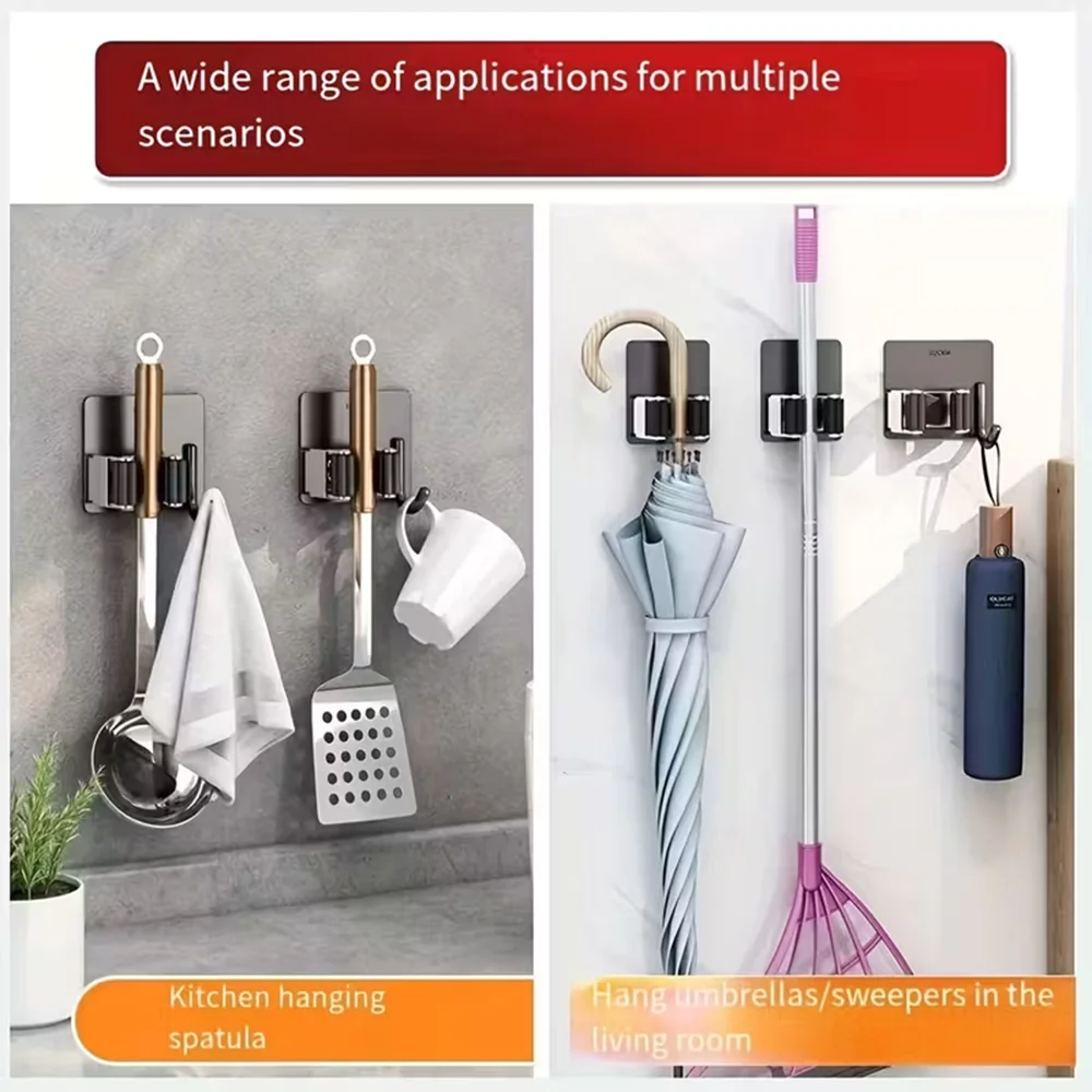 셀프 접착식 무타공 걸레 및 빗자루 홀더, 주방 화장실 - Commercial Kitchen Supplies 리뷰 및 가격