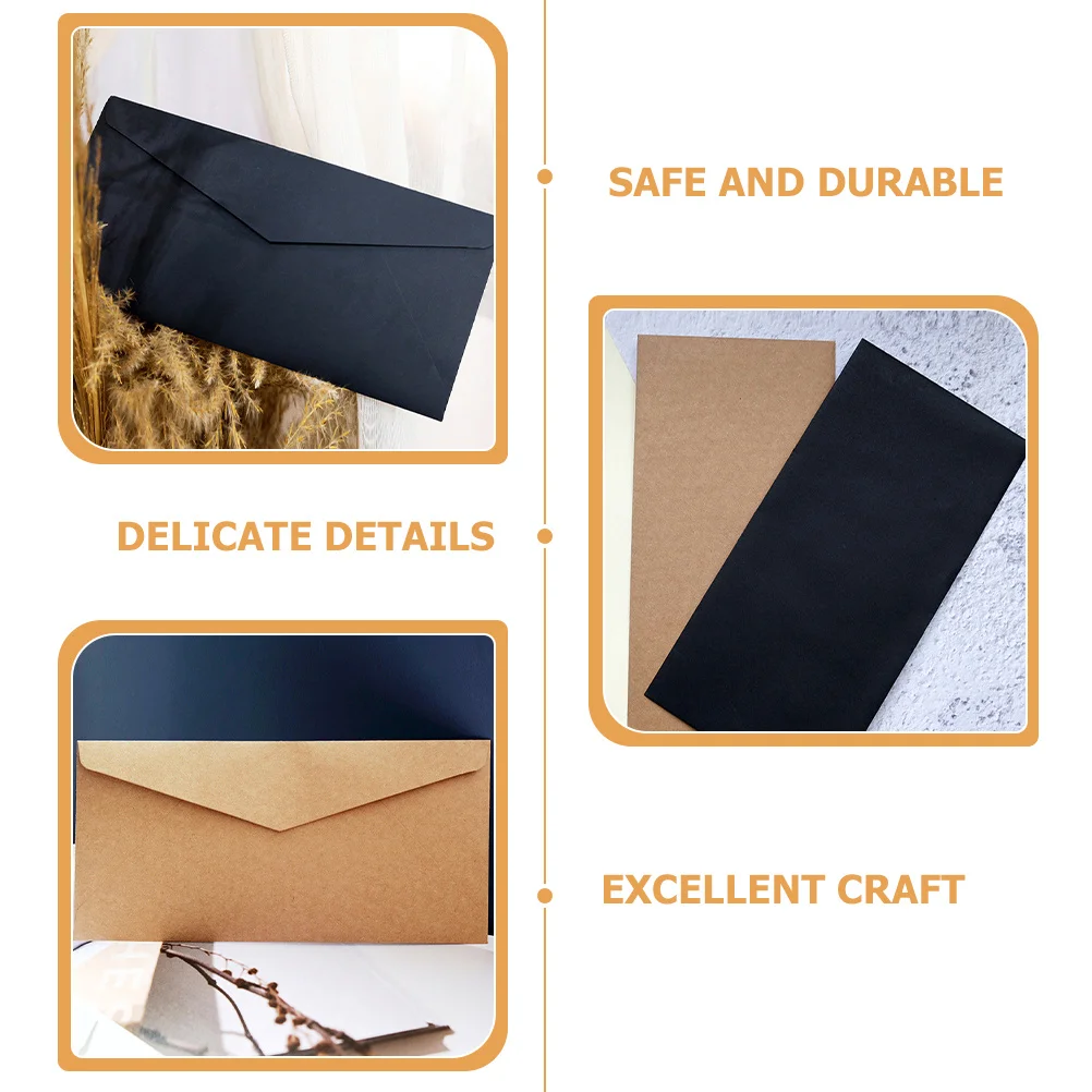 40 قطعة مغلفات دعوة محمولة سطح أملس لحفلات الزفاف الذكرى السنوية عطلة الحدث التعبئة المغلفات #4