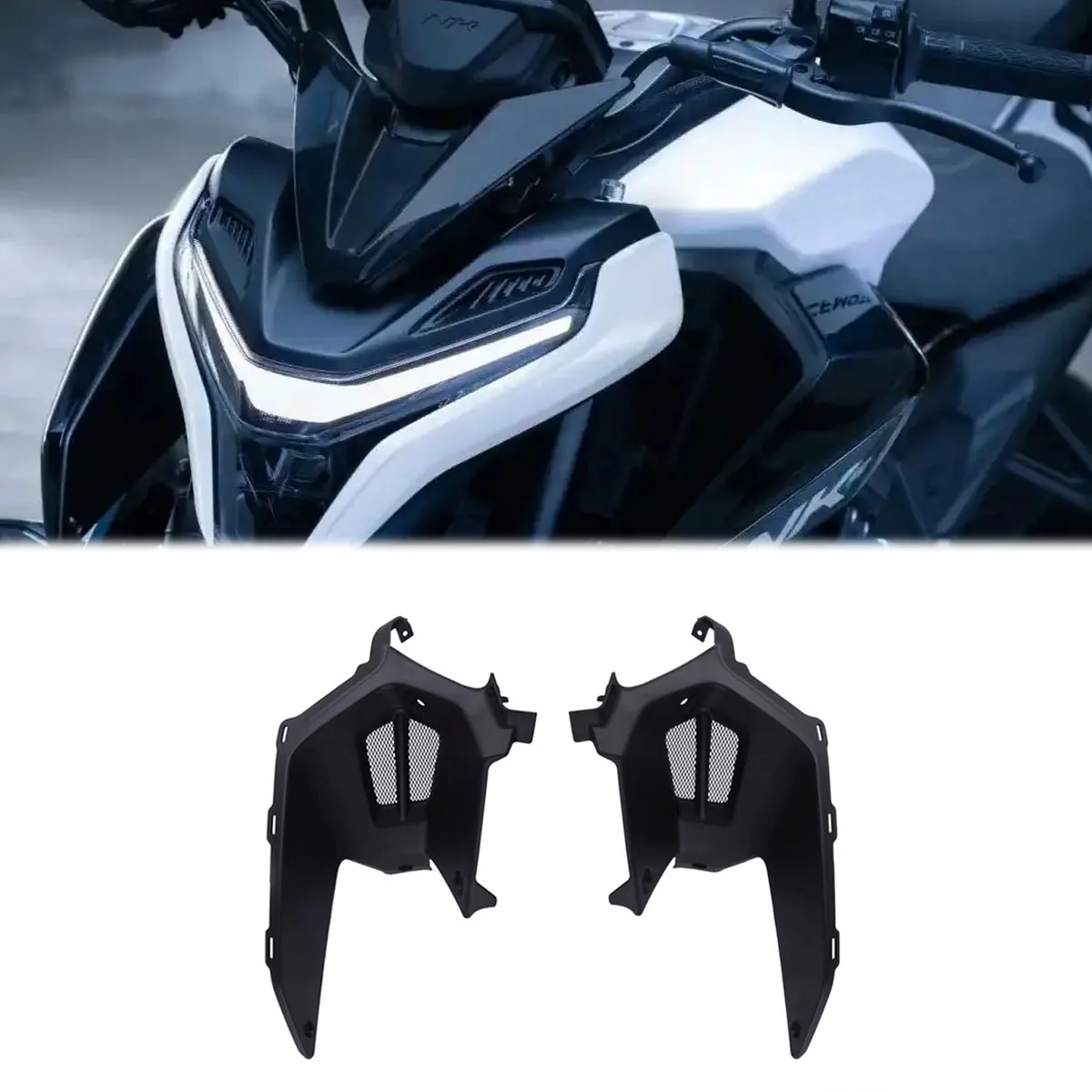 Fit For CFMOTO 675NK CF650-11 Motorcycle radiator fuel tank front decorative panel plastic decorative cover ventilation cover